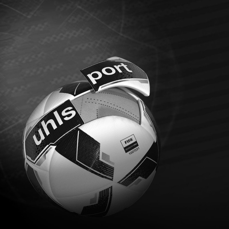 Uhlsport Fußball Revolution Thermobonded Spielball weiß/schwarz/silber Gr. 5