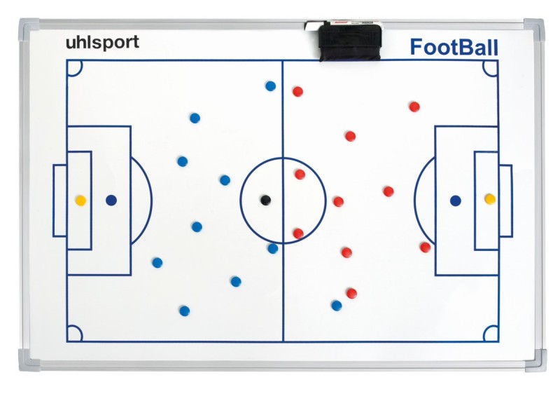 Uhlsport Taktiktafel Fußball, magnetisch, 90 x 60 cm