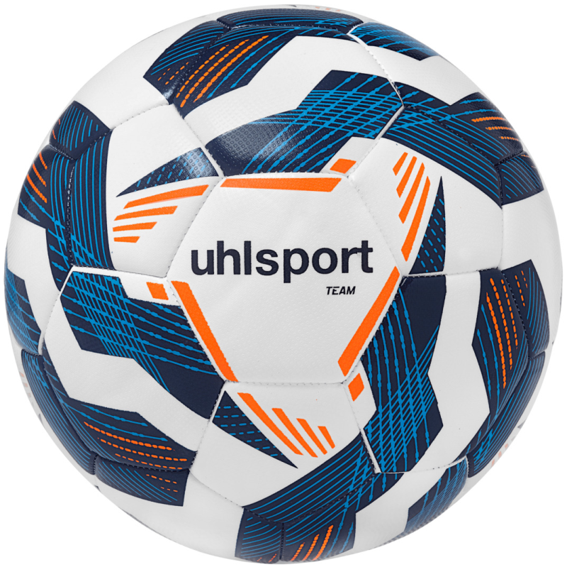Uhlsport Fußball Team weiß/marine/fluo orange Gr. 5