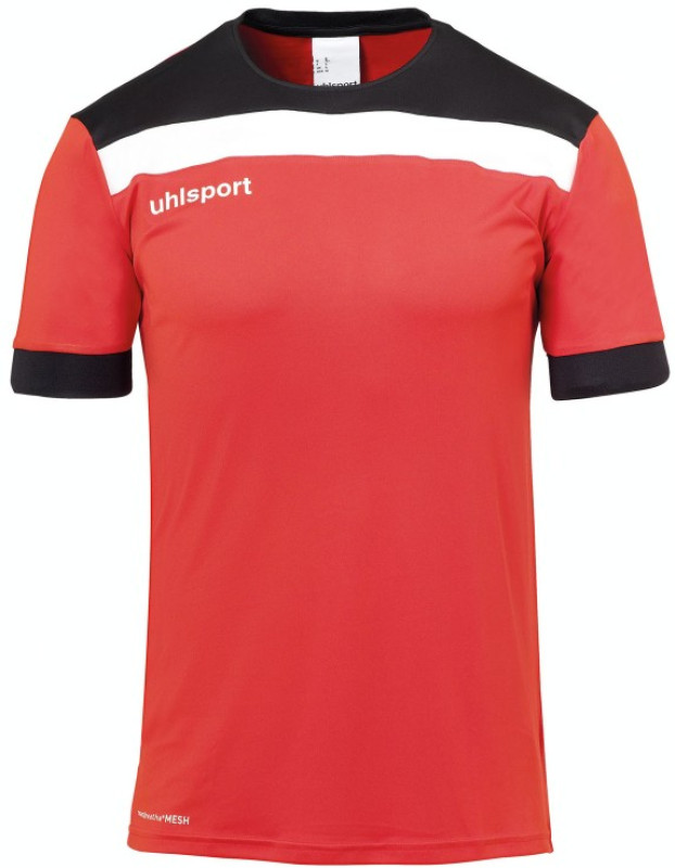 Uhlsport Fußball Trikot Offense 23 Kurzarm rot/schwarz/weiß Gr. 116 - 3XL