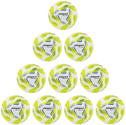 10er Ballpaket / Ballset Uhlsport Fußball 350 Lite Addglue weiß/fluo gelb/royal Gr. 4, 5