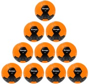 10er Ballpaket / Ballset Kempa Handball LEO orange/schwarz Gr. 0, 1, 2, 3