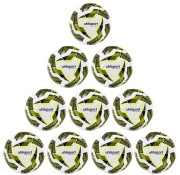 10er Ballpaket / Ballset Uhlsport Fußball Soccer Pro Addglue weiß/schwarz/fluo gelb Gr. 5