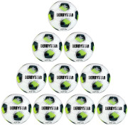 10er Ballpaket / Ballset DERBYSTAR Fußball Brillant TT v26 weiß/grün/gelb Gr. 5