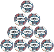 10er Ballpaket / Ballset DERBYSTAR Fußball Brillant TT v23 weiß/rot/orange Gr. 5