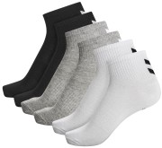 Hummel Chevron Socken Mid Cut (3 Paar) schwarz, weiß, grau Gr. 36-48