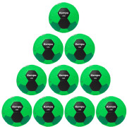 10er Ballpaket / Ballset Kempa Handball TIRO fluo grün/schwarz/grün Gr. 0
