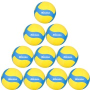 10er Ballpaket / Ballset Mikasa VS170W-Y-BL ultra leicht Kindervolleyball Gr. 5