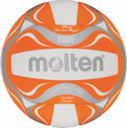 Molten Beachvolleyball BV1500-OR orange/weiß/silber weich Gr. 5