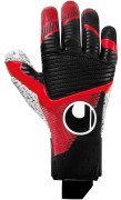 Uhlsport Torwarthandschuhe Powerline Supergrip+ Reflex schwarz/rot/weiß