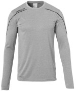 Uhlsport Fußball Trikot Stream 22 Langarm grau/schwarz Gr. 116 - 3XL